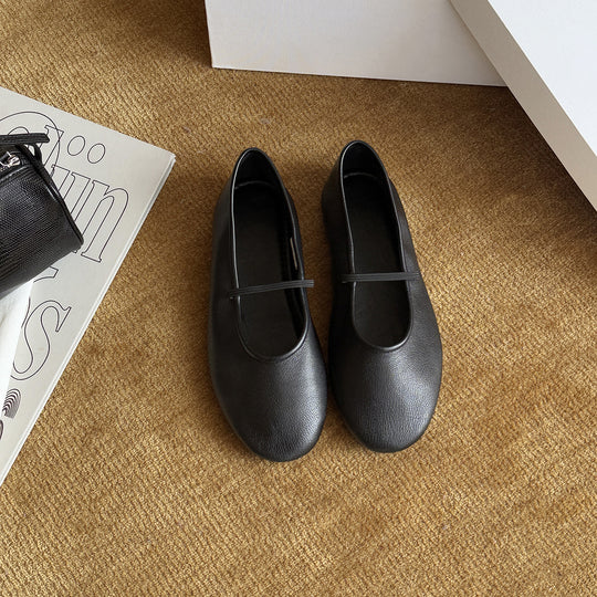 Damen Ballerinas mit elastischem Riemen für optimalen Halt EB