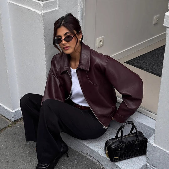 Damen elegante jacke mit oversized Schnitt EB