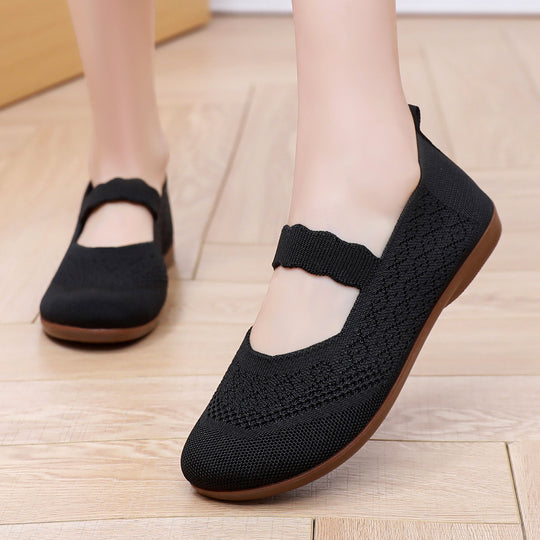 Damen Komfortable Slip-On Ballerinas EB
