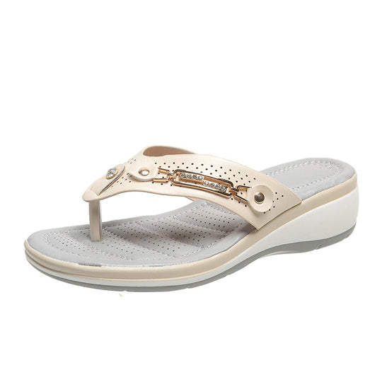 Damen Wedge-Sandaletten mit präziser Fußbetttechnologie und stilvollem Riemendesign EB