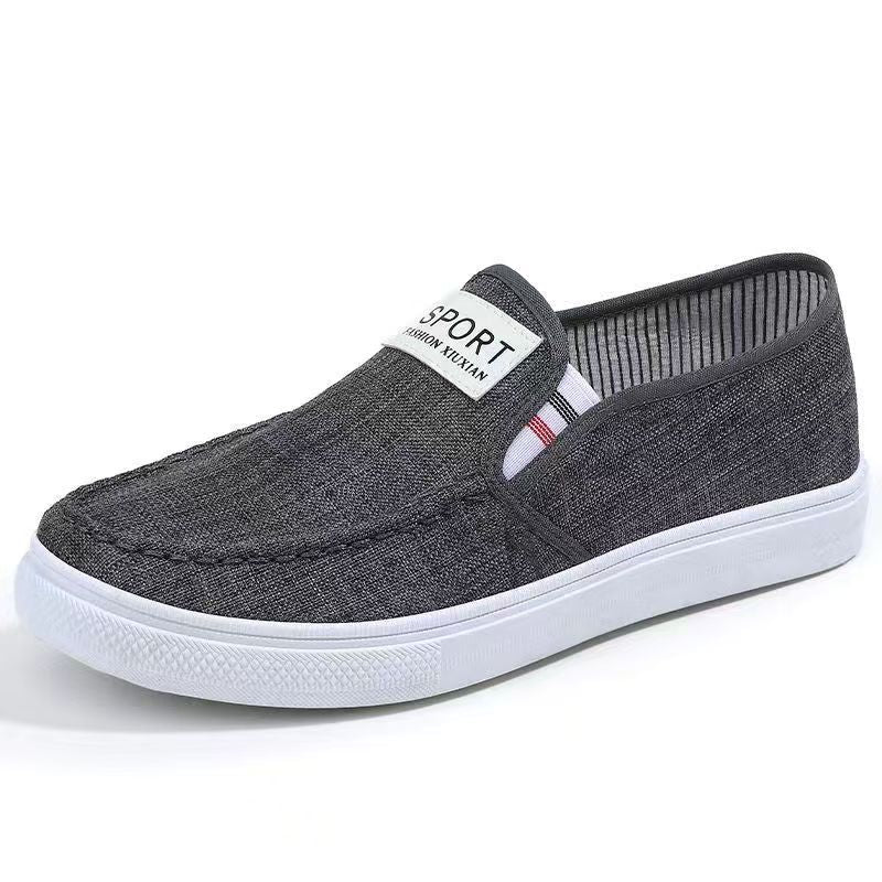 Damen lässige Slip-On Sneakers aus atmungsaktivem Material EB