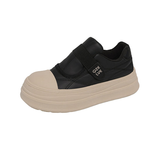 Damen modische Slip-On Sneakers mit praktischen Klettverschluss und dämpfender Laufsohle EB
