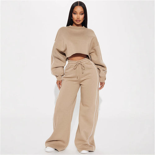 Damen lässiger Crop-Top Hoodie EB