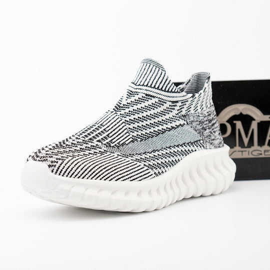 Damen Modische Strick-Sneaker mit rutschfester Sohle EB