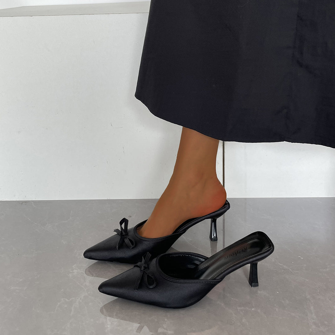 Damen Slingback-Pumps mit eleganter Schleifenverzierung EB