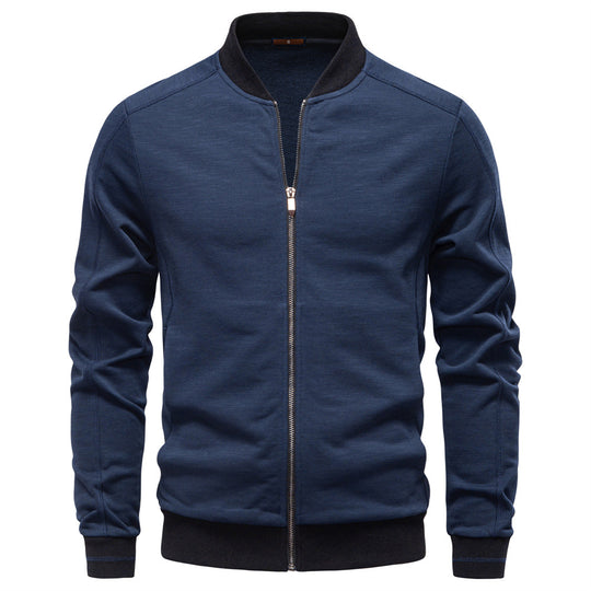 Herren Sportjacke mit modischem Stehkragen und elastischem Bund EB