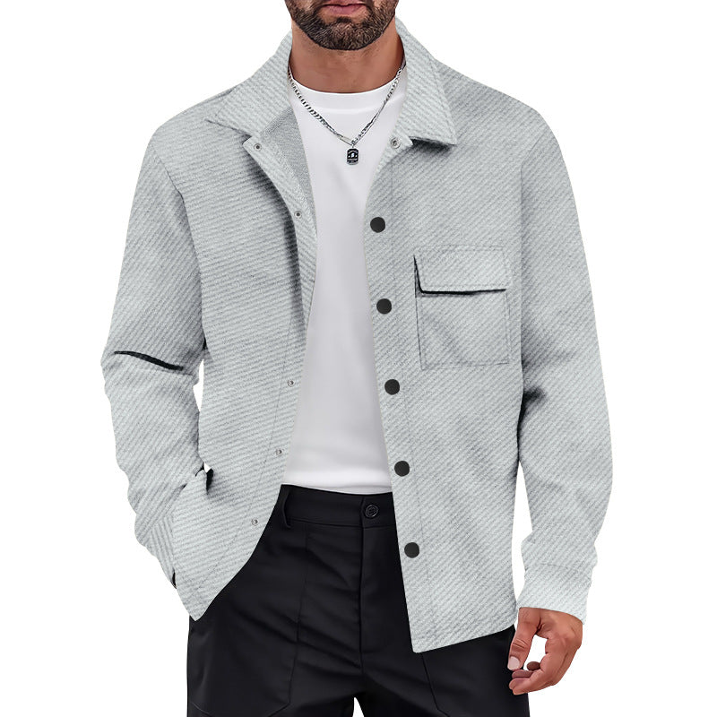 Herren Freizeitjacke mit strukturiertem Design und praktischen Brusttaschen EB