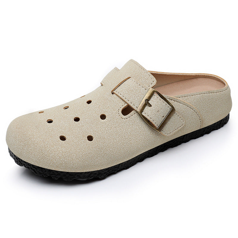 Damen Komfortable Clogs mit verstellbarem Riemen EB