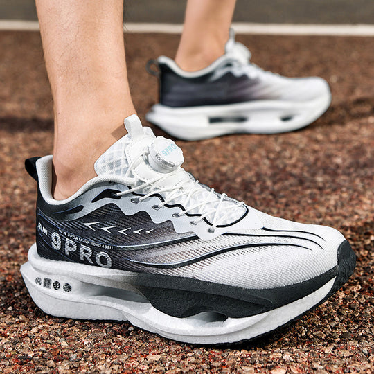 Unisex gedämpfte Performance-Laufschuhe mit Hohlkern-Plateausohle und Drehverschluss EB