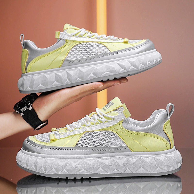 Damen Sportliche Sneakers mit atmungsaktiver Mesh-Oberfläche und dämpfender Sohle EB