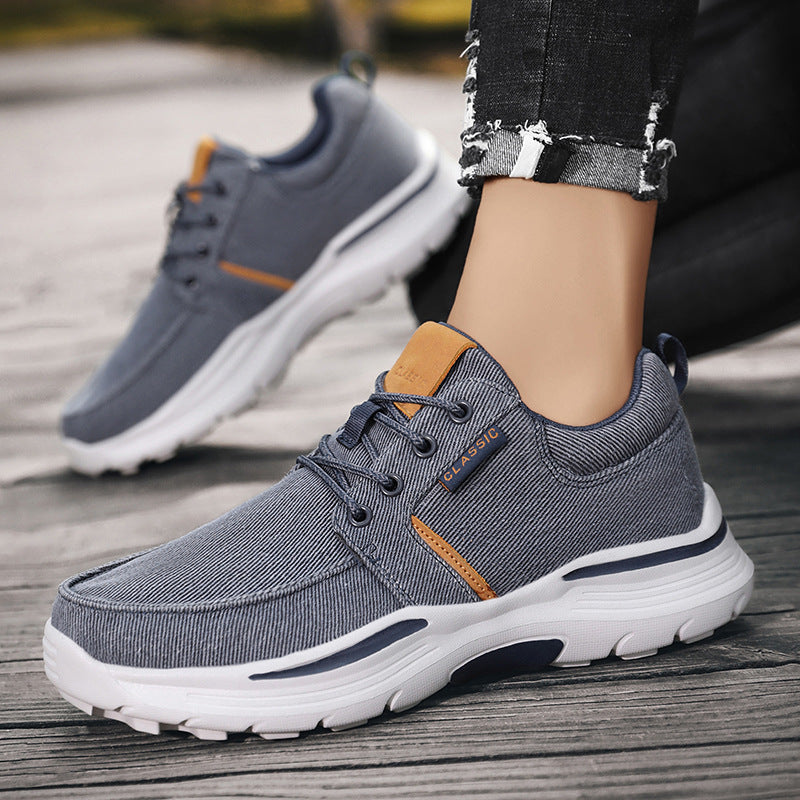 Damen Sportliche Sneaker mit atmungsaktivem Obermaterial und rutschfester Sohle EB