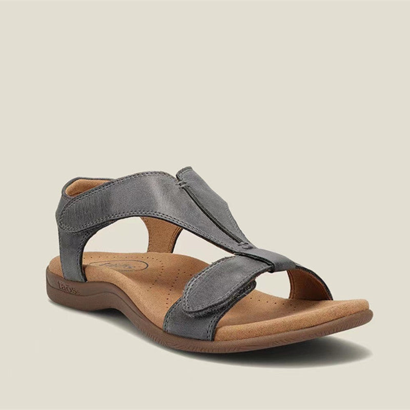 Damen Komfortable Riemchensandalen mit verstellbarem Schnallenverschluss EB