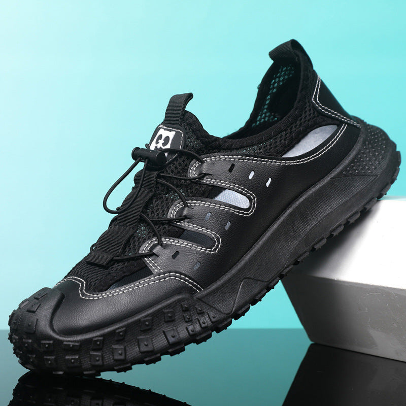 Damen Sportliche Wassersandalen mit rutschfester Gummisohle und atmungsaktivem Obermaterial EB