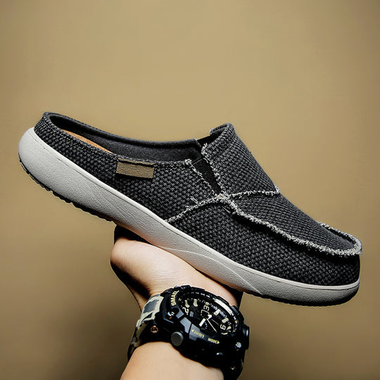 Damen Bequeme Slip-On Freizeitschuhe aus atmungsaktivem Material EB