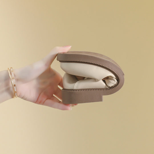Damen elegante Ballerinas mit Schleifenakzent EB