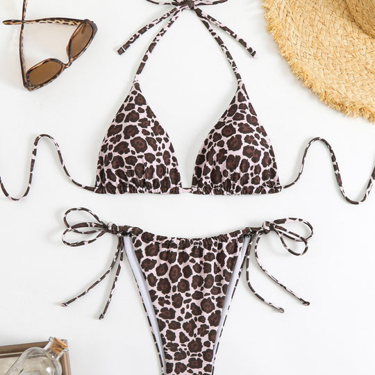 Damen Triangel-Bikini-Set mit elegantem Schnürdesign EB