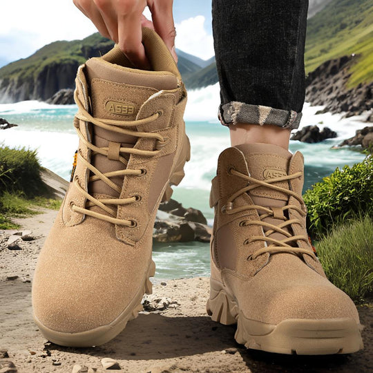 Herren hochfunktionale Trekkingstiefel mit verstärktem Knöchel EB