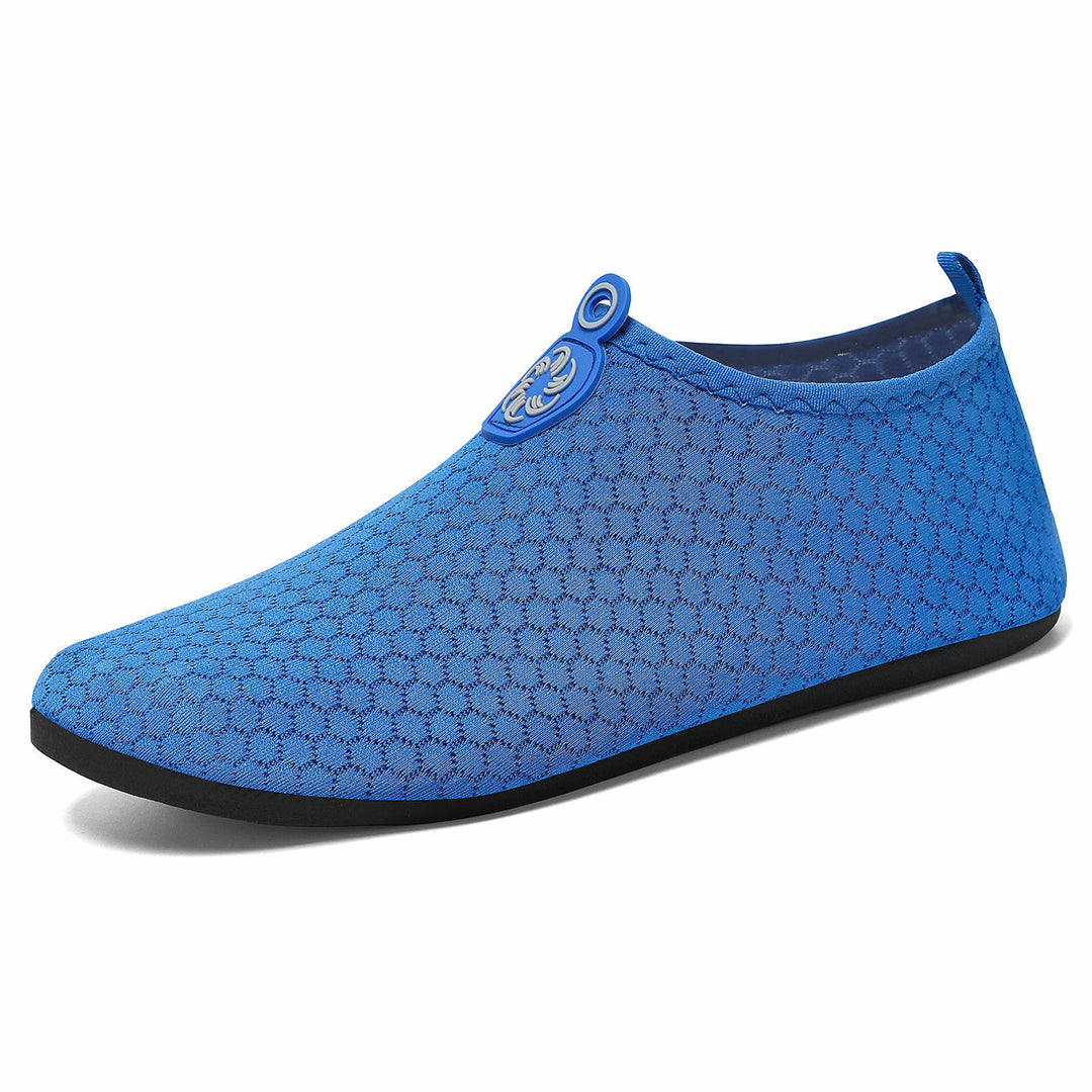 Damen nan leichter gestrickter Wasserschuh Slip-On mit nahtlosem Sockenschaft und rutschfester Gummisohle EB