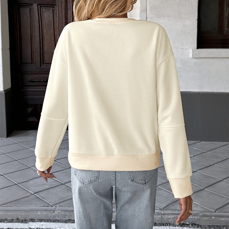 Damen Sweatshirt mit einzigartigem Schleifenmotiv EB