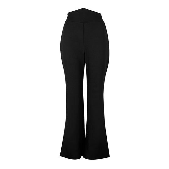 Damen Flared-Hose mit hohem Bund und fließendem Schnitt EB