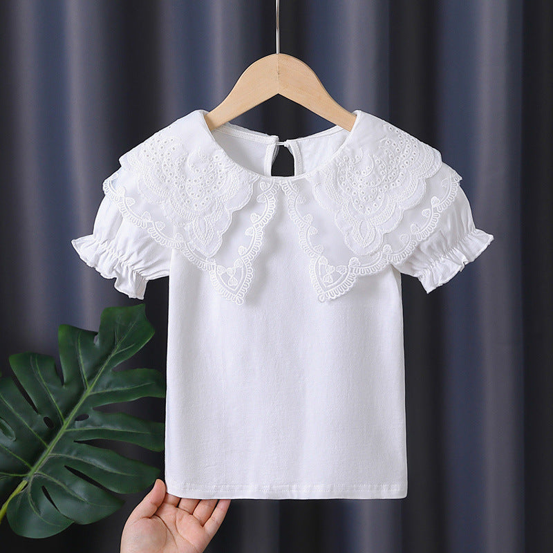 Mädchen Bluse mit eleganten Rüschendetails EB