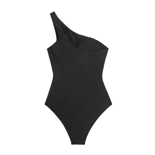 Damen Einseitiger Cut-Out Badeanzug EB