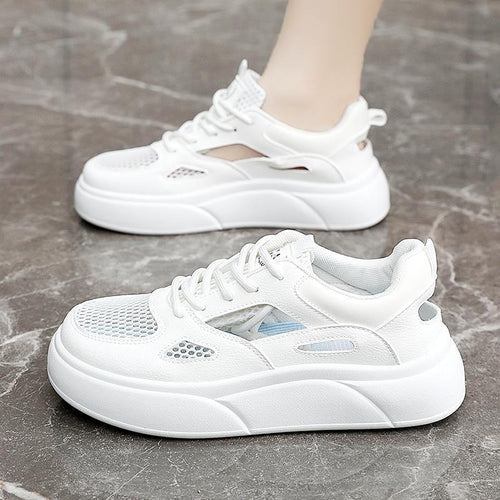 Damen Sportliche Sneakers mit atmungsaktiver Mesh-Oberfläche und innovativem Sohlenprofil EB