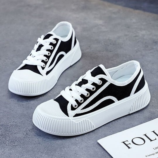 Damen Modische Sneaker mit sportlichem Design und verstärkter Sohle EB