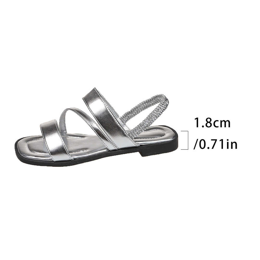 Damen Komfortable Riemchen-Sandalen mit gepolsterter Fußbettgestaltung EB