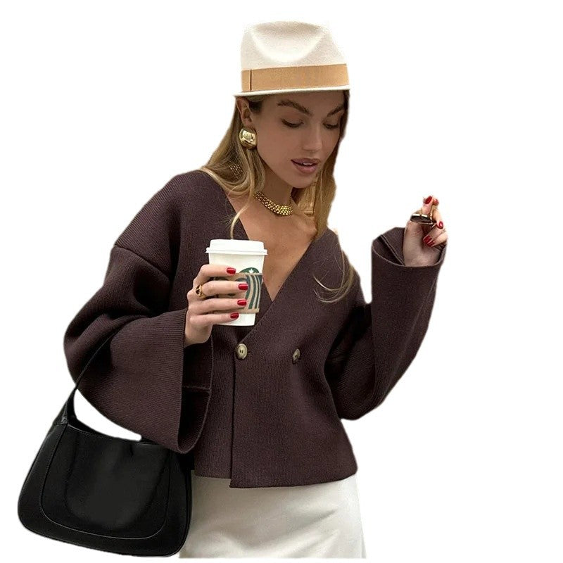 Damen Eleganter Wickelcardigan EB