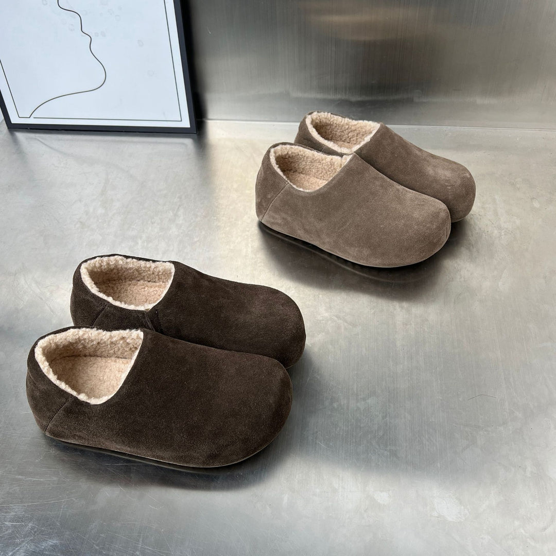 Damen Kuschelige Hausschuhe mit weichem Fleecefutter und rutschfester Sohle EB