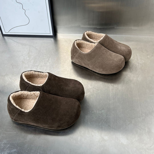 Damen Kuschelige Hausschuhe mit weichem Fleecefutter und rutschfester Sohle EB