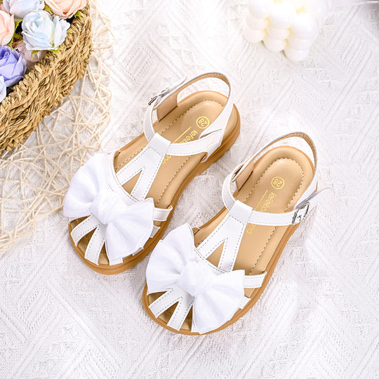 Mädchen Sandalen mit komfortablen Riemchen und großzügiger Schleifenapplikation EB