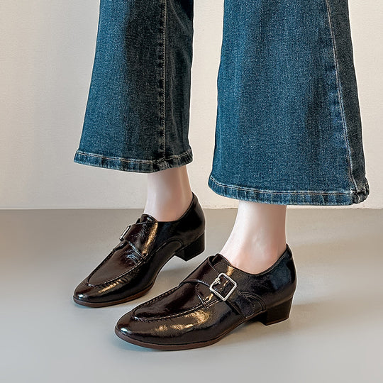 Damen elegante Slipper mit modischem Schnallen-Detail EB