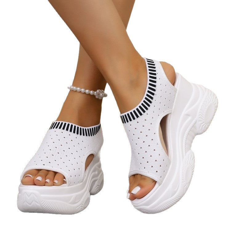 Damen Wedge-Sneaker mit schnittigem Design und atmungsaktivem Obermaterial EB