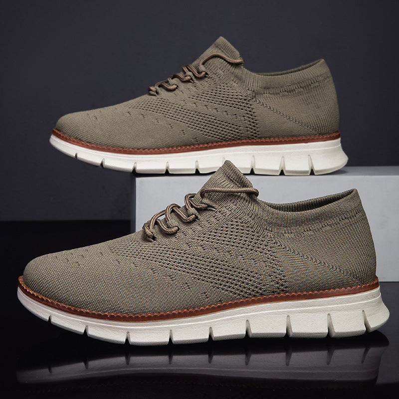 Damen Sportliche Knit Sneaker mit atmungsaktivem Obermaterial und flexibler Sohle EB