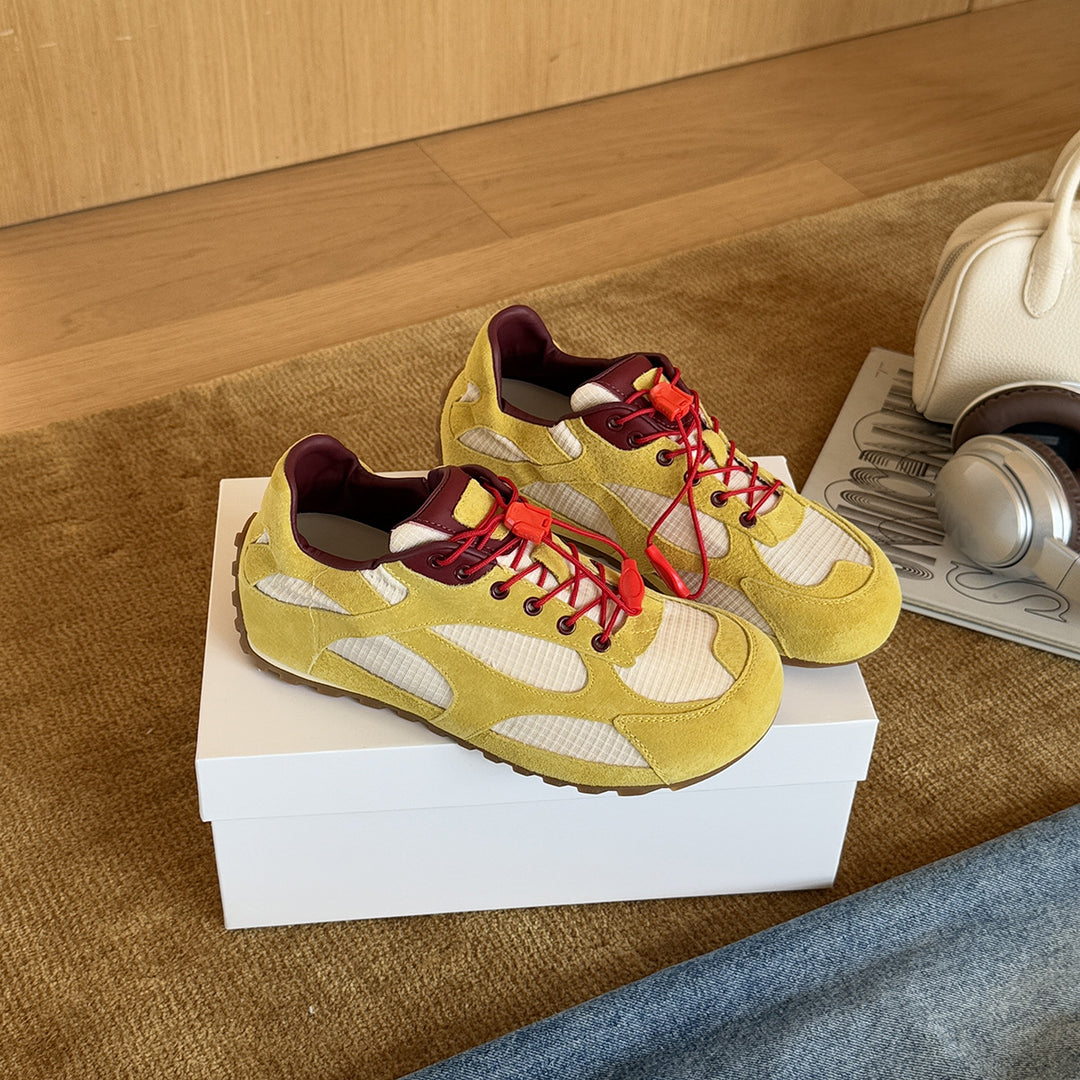 Damen Sportliche Sneakers mit atmungsaktiver Mesh-Oberfläche und stabiler Sohle EB