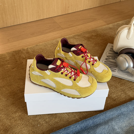 Damen Sportliche Sneakers mit atmungsaktiver Mesh-Oberfläche und stabiler Sohle EB