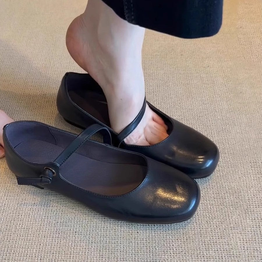 Damen Ballerinas mit elegantem Riemenverschluss und weicher Innensohle EB
