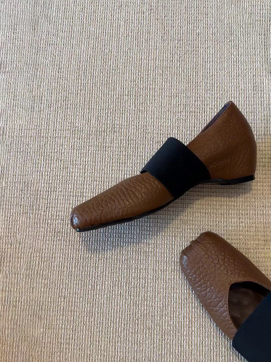 Damen Ballerina mit modernem Schnitt und elastischem Riemendesign EB