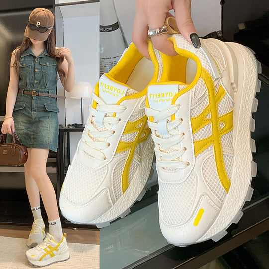 Damen Sportliche Lauf-Sneaker mit atmungsaktivem Mesh-Obermaterial und rutschfester Sohle EB