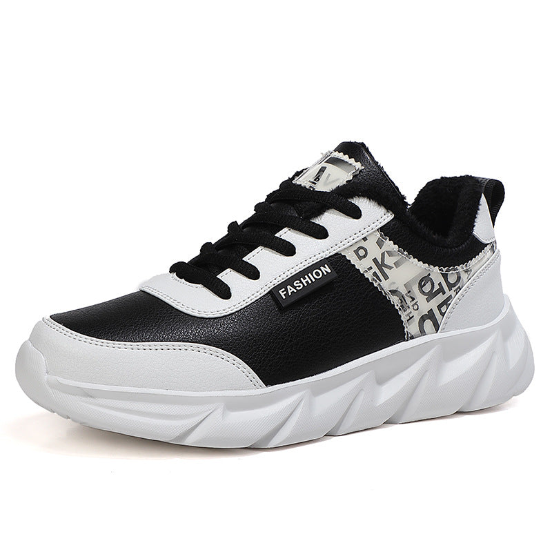 Damen nan urbaner voluminöser Sneaker mit weichem Kunstfellfutter, gepolstertem Einstieg und markanter Profilsohle EB