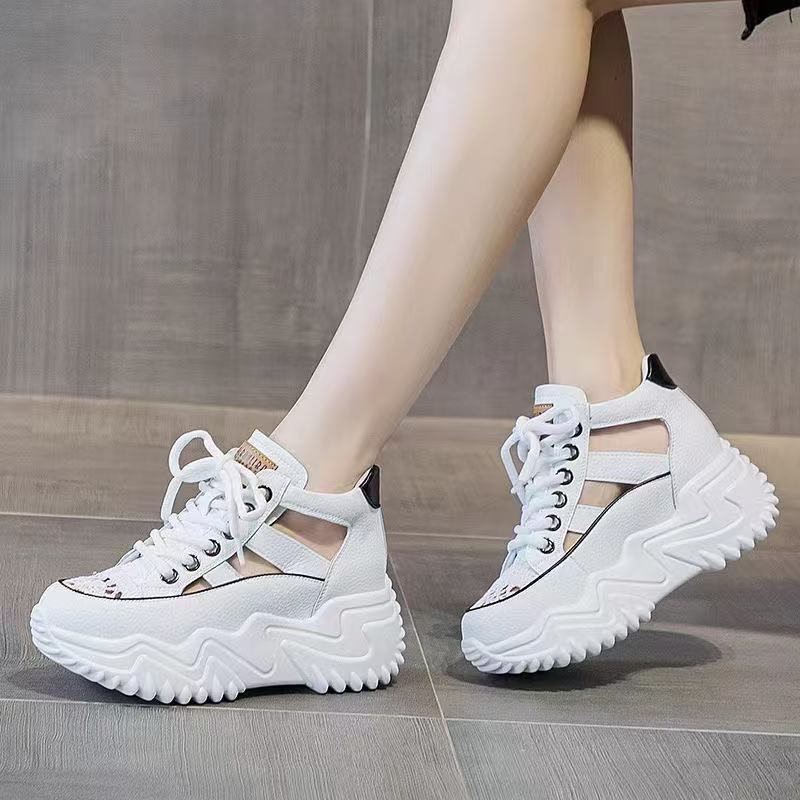 Damen Sportliche Sneaker mit rutschfester Sohle und atmungsaktiver Mesh-Oberfläche EB