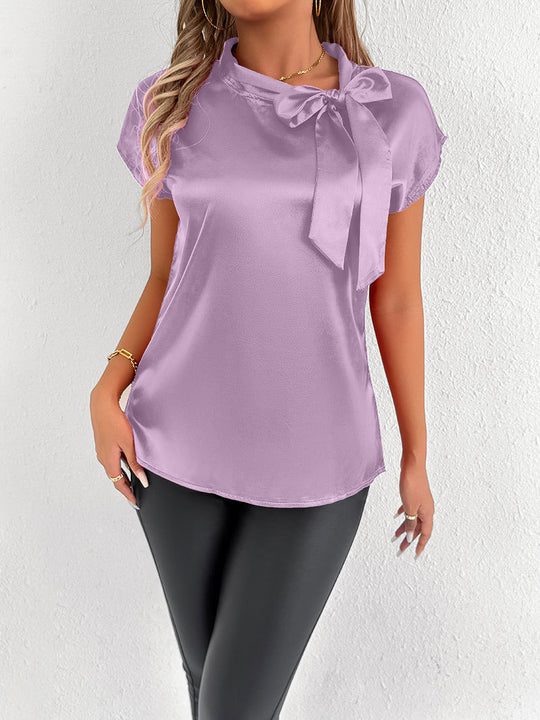 Damen Bluse mit eleganter Schleife EB