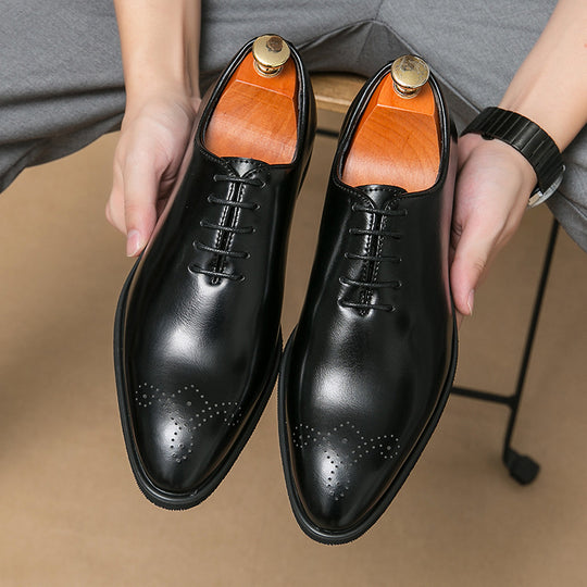 Herren Elegante Schnürschuhe aus hochwertigem Leder EB