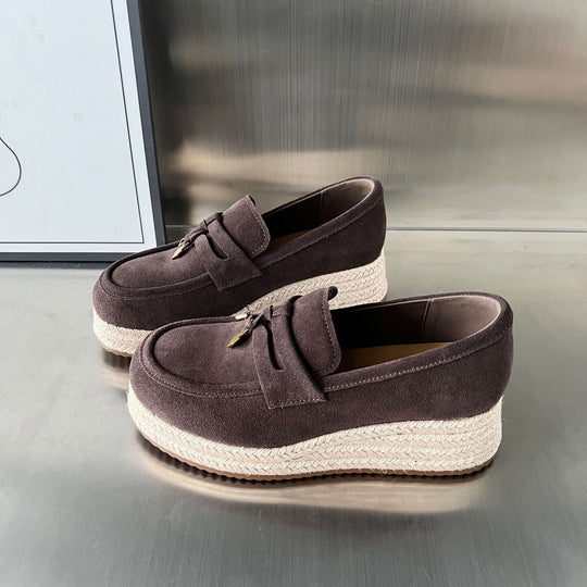 Damen Espadrilles mit modischer Plateausohle von EB