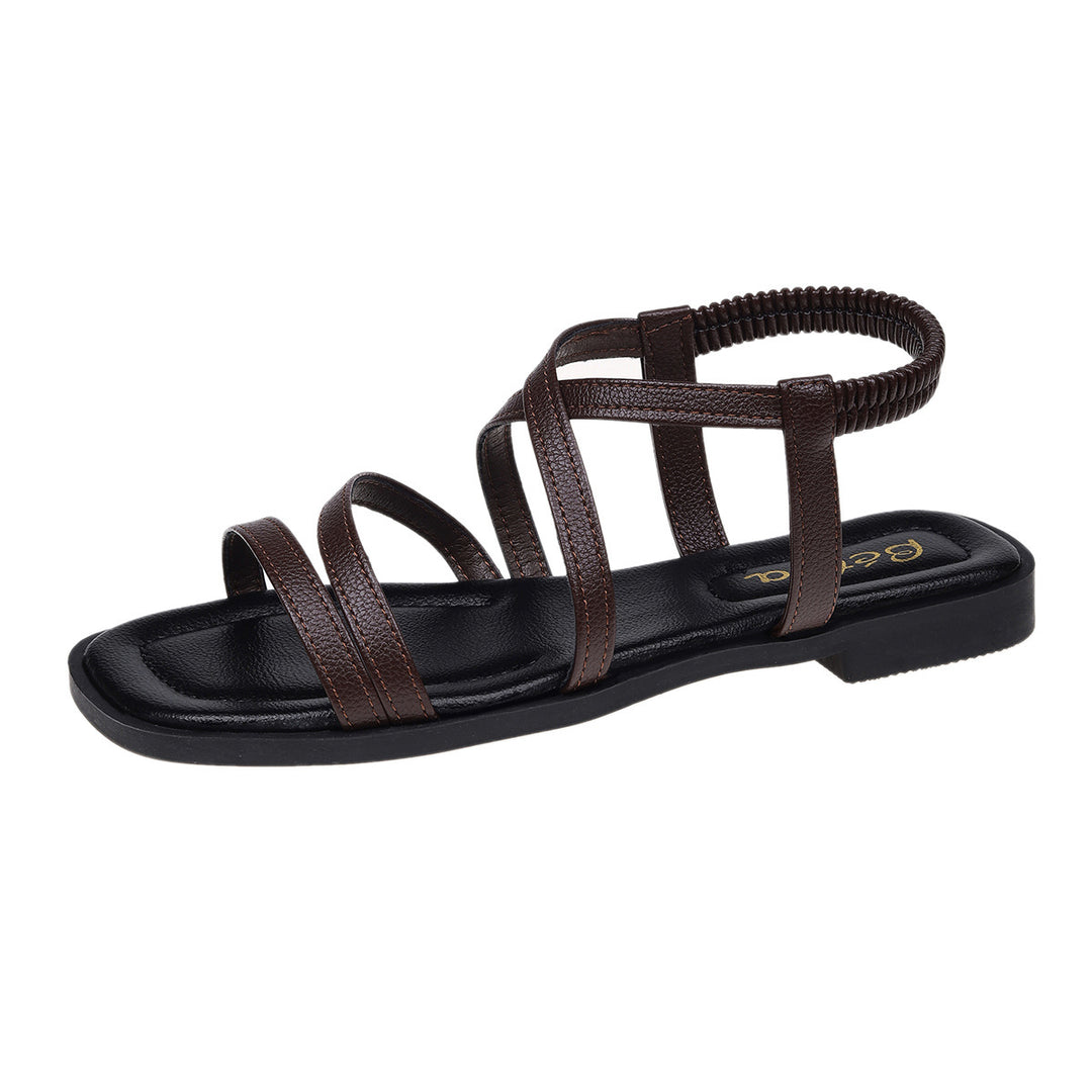 Damen Elegante Riemchen-Sandalen mit funkelnden Details EB