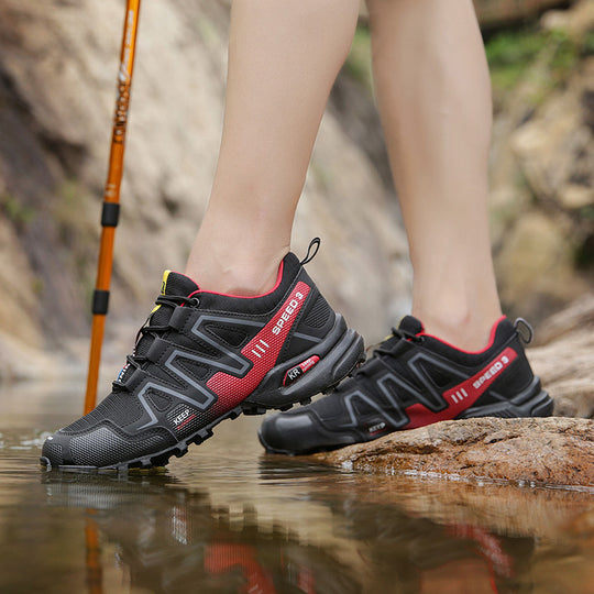 Damen Trailrunning-Schuhe mit rutschfester Sohle und atmungsaktiver Mesh-Oberfläche EB