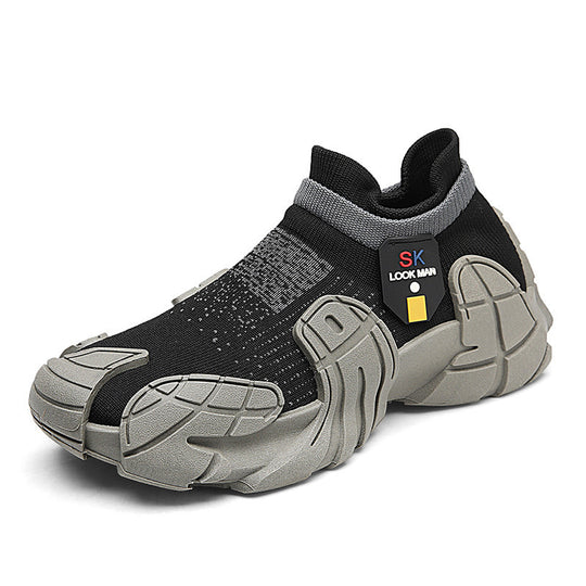 Damen Sportliche Slip-On Sneakers mit rutschfester Sohle und flexiblem Design EB