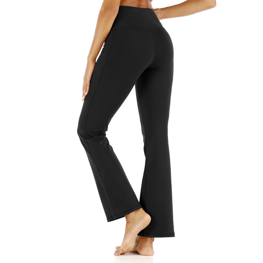 Damen Yoga-Hose mit hohem Bund und flared Schnitt EB